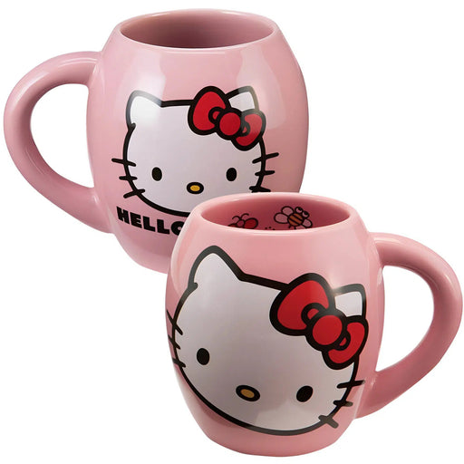 Hello Kitty - Pink Oval Mug (Ceramic, 18 oz.) - Bioworld