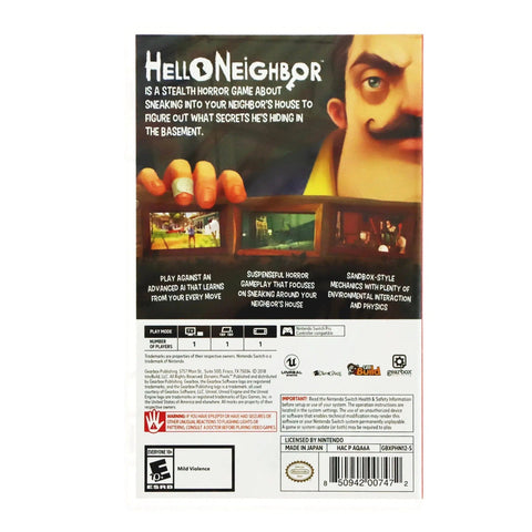 Hello Neighbor - Nintendo Switch