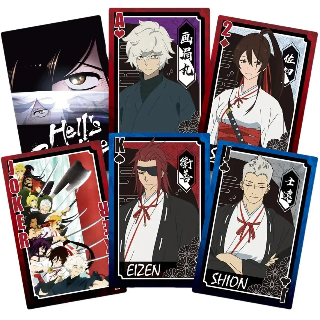 Hell's Paradise Characters Standard Playing Cards Deck by GE — Poggers