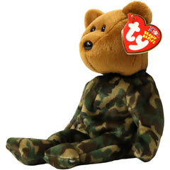 Hero the Military Bear Plush (8.5") - Ty - Beanie Babies Series - (2003)