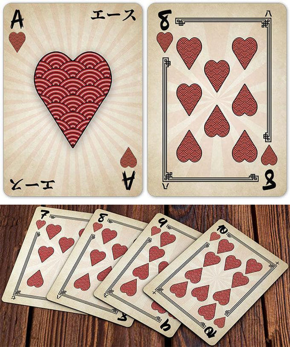 Heroes of Japan - Premium Feudal Japanese Playing Cards - Wonderland Workshop - KardecK Series
