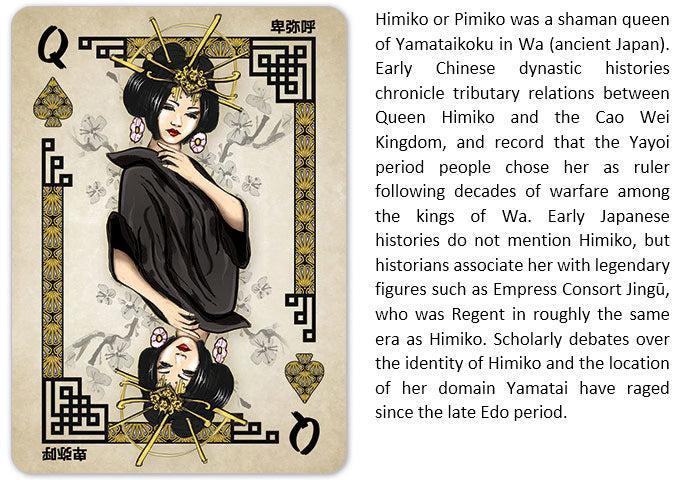 Heroes of Japan - Premium Feudal Japanese Playing Cards - Wonderland Workshop - KardecK Series
