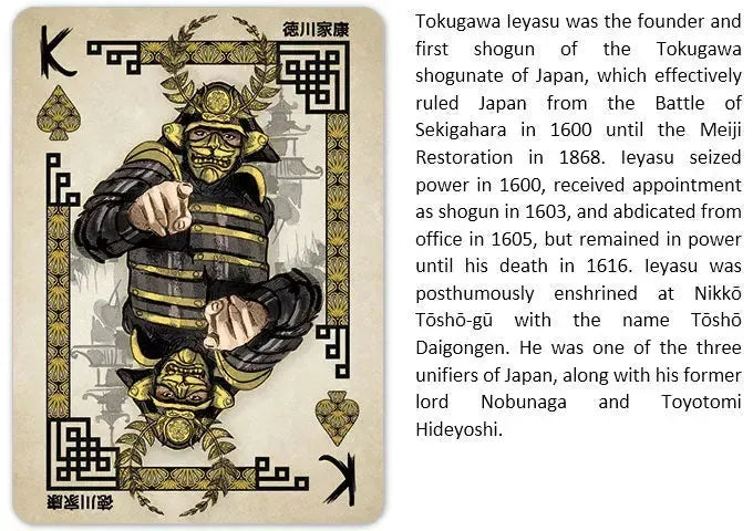 Heroes of Japan - Premium Feudal Japanese Playing Cards - Wonderland Workshop - KardecK Series