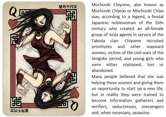 Heroes of Japan - Premium Feudal Japanese Playing Cards - Wonderland Workshop - KardecK Series