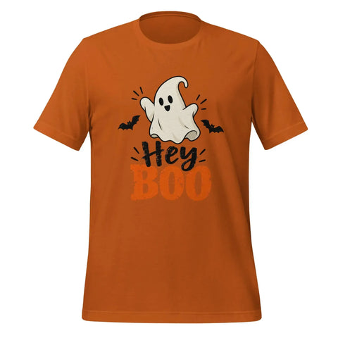 Hey Boo T-Shirt - Cute Halloween Ghost and Bats Graphic Tee - Image 13