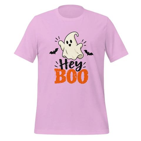Hey Boo T-Shirt - Cute Halloween Ghost and Bats Graphic Tee - Image 21