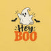 Hey Boo T-Shirt - Cute Halloween Ghost and Bats Graphic Tee