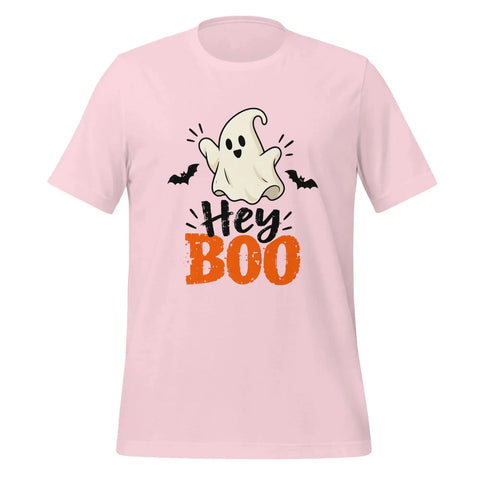 Hey Boo T-Shirt - Cute Halloween Ghost and Bats Graphic Tee - Image 37