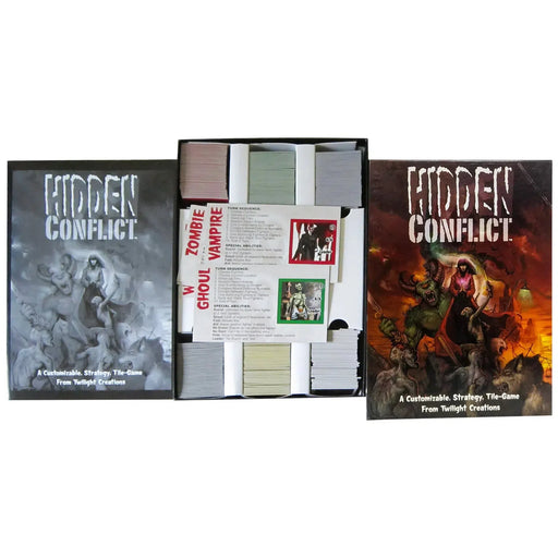 Hidden Conflict - Tile Placement War Card Game for Family, and Adults (2-6 Players, Ages 10+) - Twilight Creations