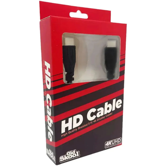 High Quality 4K HD Cable HDMI Cable (5' Braided Cable) - Old Skool