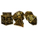 Hollow Dragon Shield Dice Set (7 Dice, Polyhedral) - Game Master Dice