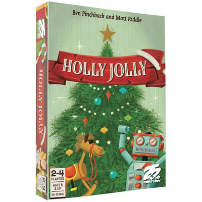 Holly Jolly - Competitive Christmas Card Game for Family, Adults, and Children (2-4 Players, Ages 8+) - 25th Century Games