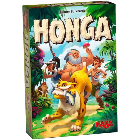 Honga - Strategy Prehistoric Board Game for Family, Adults, and Children (2-5 Players, Ages 8+) - HABA - Image 1