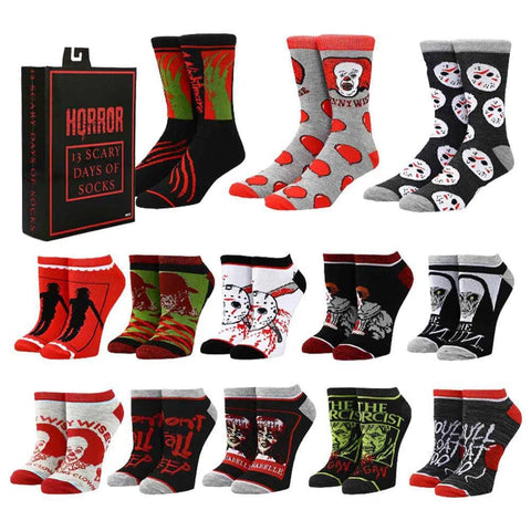 Horror Icons - 13 Scary Days of Socks Box Set - Bioworld