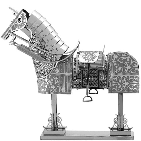 Horse Armor (Barding) 3D Figure Model Kit (Steel, Easy Difficulty) - Fascinations - Metal Earth Series - (2022) - Image 2