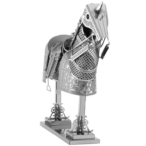 Horse Armor (Barding) 3D Figure Model Kit (Steel, Easy Difficulty) - Fascinations - Metal Earth Series - (2022) - Image 6