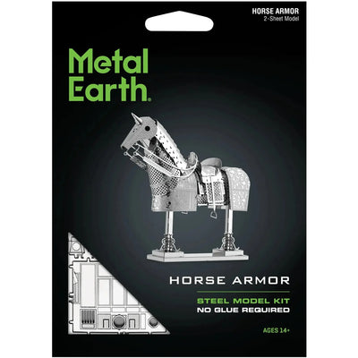 Horse Armor (Barding) 3D Figure Model Kit (Steel, Easy Difficulty) - Fascinations - Metal Earth Series - (2022)