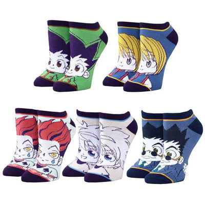 Hunter x Hunter - Chibi Characters Ankle Socks (5 Pairs) - Bioworld
