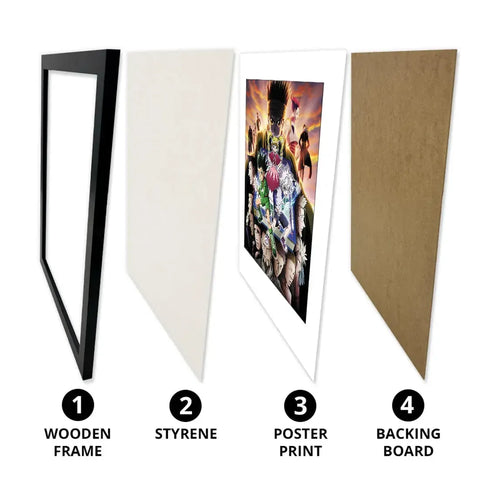 Hunter x Hunter [Greed Island Arc] - Characters Framed Print (12