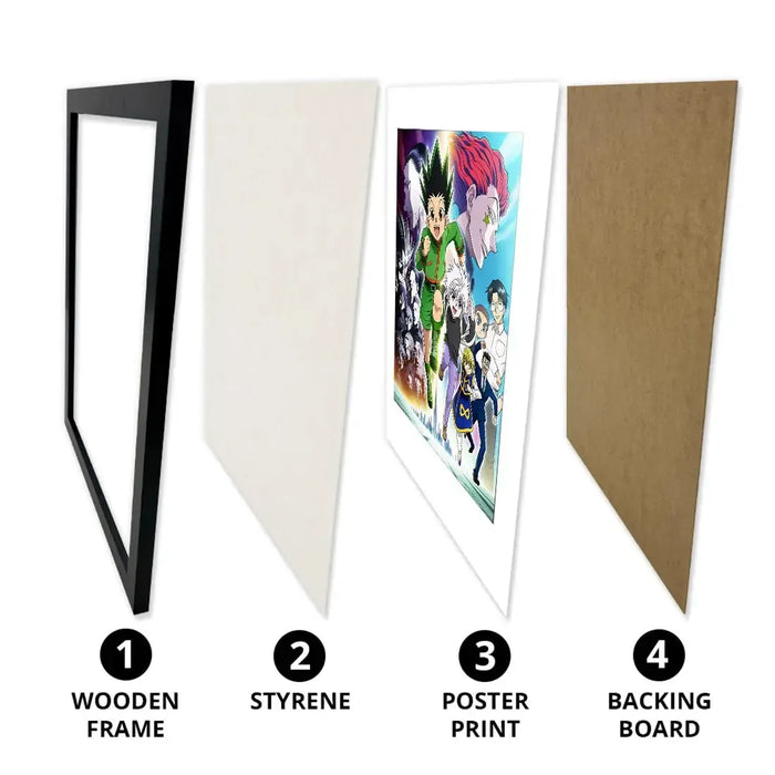 Hunter x Hunter [Heavens Arena Arc] - Characters Framed Print (12"x16") - ABYstyle