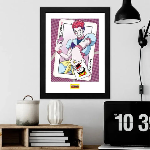 Hunter x Hunter - Hisoka Joker Card Framed Print (12