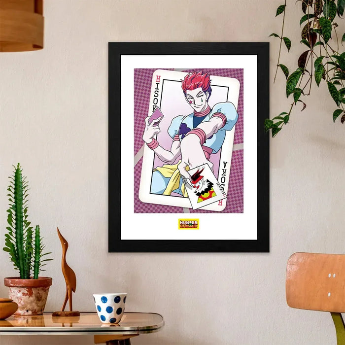 Hunter x Hunter - Hisoka Joker Card Framed Print (12"x16") - ABYstyle