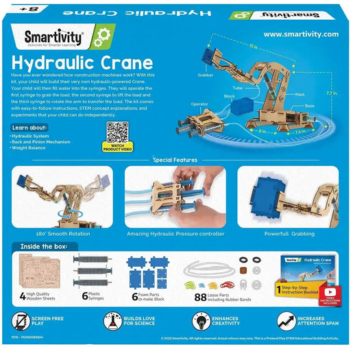 Hydraulic Crane - STEM Toy Building Set - Smartivity