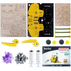 Hydraulic Forklift with Pallet and Box - STEM Toy Building Set - Smartivity