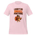 I Don't Do Small Portions T-Shirt - Funny Thanksgiving Turkey and Pie Graphic Tee