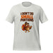 I Don't Do Small Portions T-Shirt - Funny Thanksgiving Turkey and Pie Graphic Tee