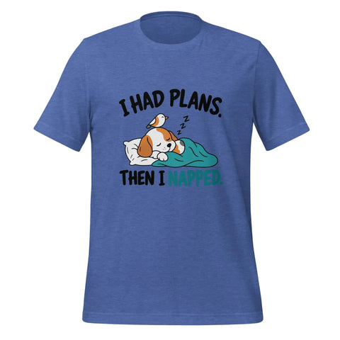 I Had Plans Then I Napped T-Shirt - Funny Sleeping Dog Graphic Tee - Image 13
