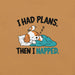 I Had Plans Then I Napped T-Shirt - Funny Sleeping Dog Graphic Tee