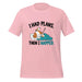 I Had Plans Then I Napped T-Shirt - Funny Sleeping Dog Graphic Tee