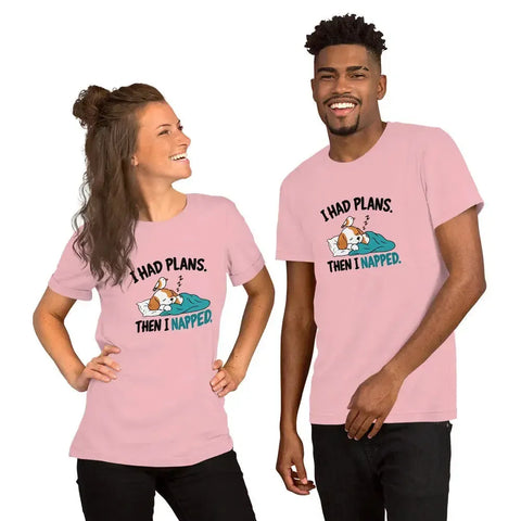 I Had Plans Then I Napped T-Shirt - Funny Sleeping Dog Graphic Tee - Image 36