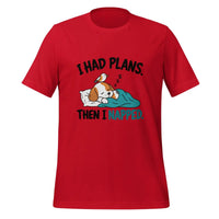 I Had Plans Then I Napped T-Shirt - Funny Sleeping Dog Graphic Tee