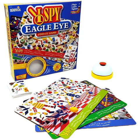 I SPY Eagle Eye - Dexterity Racing Board Game for Family, Adults, and Children (2-4 Players, Ages 5+) - University Games [Briarpatch]