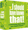 I Should Have Known That! - Trivia Game About Things You Oughta Know, Green | 21026