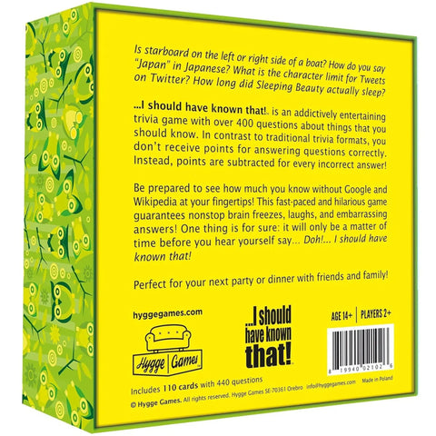 I Should Have Known That! - Trivia General Knowledge Card Game for Family and Adults (2+ Players, Ages 14+) - Hygge Games - Image 3