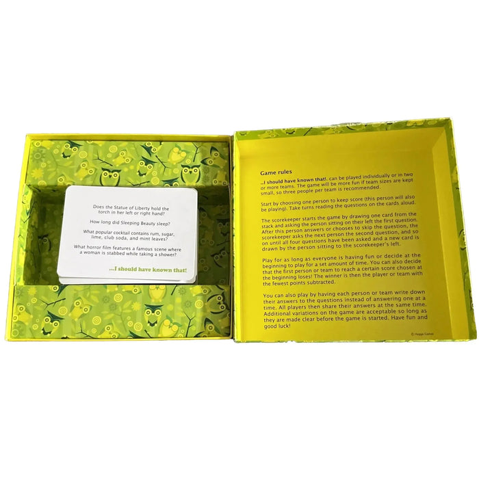 I Should Have Known That! - Trivia General Knowledge Card Game for Family and Adults (2+ Players, Ages 14+) - Hygge Games