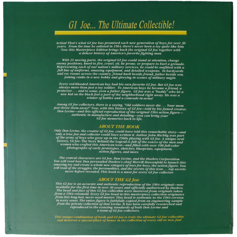 G.I. Joe - 1964 Reproduction G.I. Joe Action Figure & History of G.I. Joe Book - Hasbro - Masterpiece Edition
