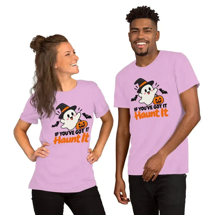 If You've Got It Haunt It T-Shirt - Cute Halloween Ghost and Pumpkin Graphic Tee