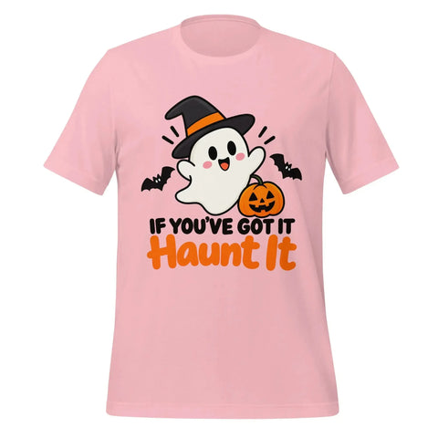 If You've Got It Haunt It T-Shirt - Cute Halloween Ghost and Pumpkin Graphic Tee - Image 25