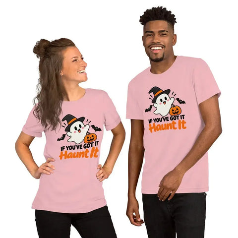 If You've Got It Haunt It T-Shirt - Cute Halloween Ghost and Pumpkin Graphic Tee - Image 28
