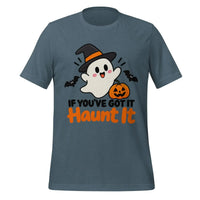 If You've Got It Haunt It T-Shirt - Cute Halloween Ghost and Pumpkin Graphic Tee- Image 9