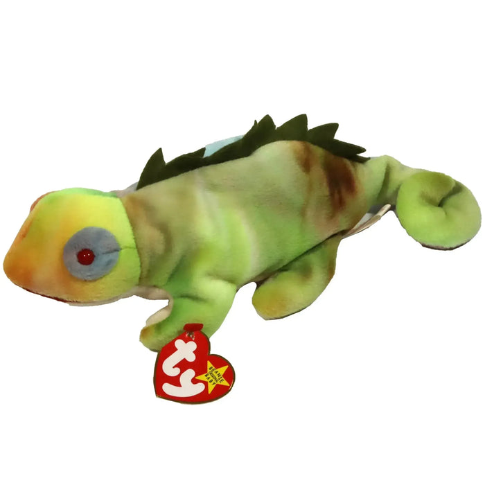 Iggy the Iguana Plush (8") - Ty - Original Beanie Babies Series (1997)