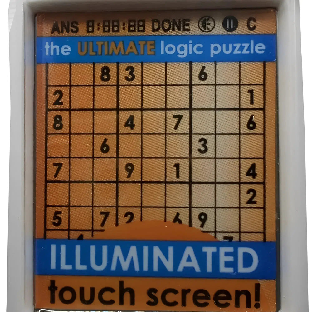 Illuminated Sudoku Electronic Handheld Game - Techno Source