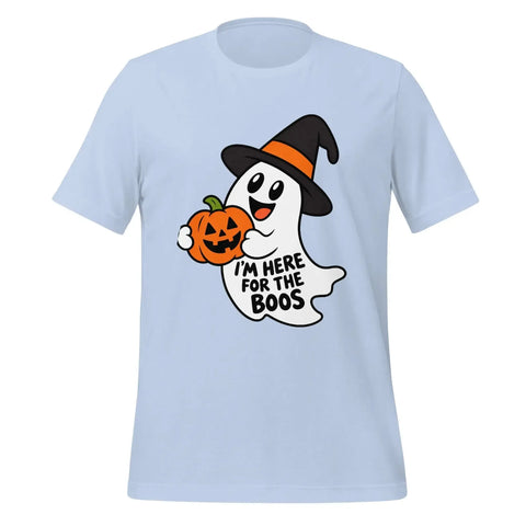 I'm Here for the Boos T-Shirt - Funny Halloween Ghost Gag Gift Graphic Tee - Image 25