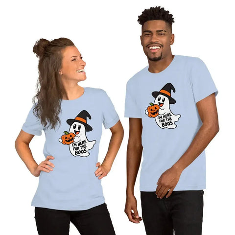 I'm Here for the Boos T-Shirt - Funny Halloween Ghost Gag Gift Graphic Tee - Image 28