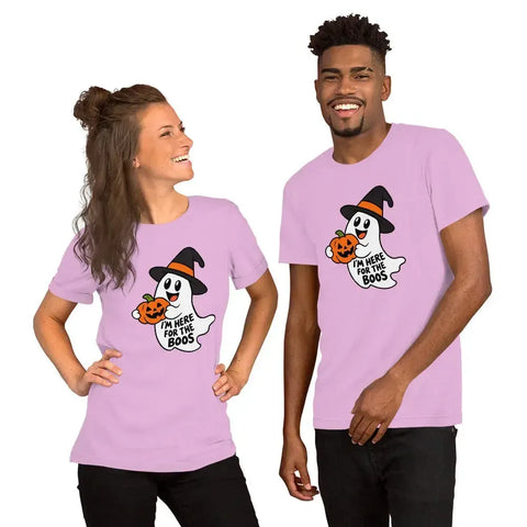 I'm Here for the Boos T-Shirt - Funny Halloween Ghost Gag Gift Graphic Tee - Image 32