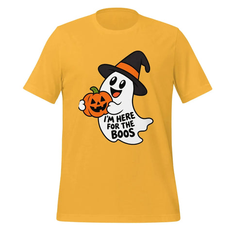 I'm Here for the Boos T-Shirt - Funny Halloween Ghost Gag Gift Graphic Tee - Image 37